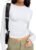 Trendy Queen Womens Long Sleeve T Shirts Fall Fashion 2026 Basic Crop Tops Going Out Outfits Y2k Clothes