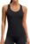 ATTRACO Workout Tank Top for Women Built-in Bra Athletic Tank Sweetheart Neck Seamless Yoga Top
