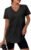 XIEERDUO Womens Workout Tops Short Sleeve Shirts Sun Protection UPF 50+ Quick Dry Outfits for Hiking Running V Neck S-3XL