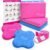 Yoga Blocks 2 Pack with Strap and Guide – Soft Non-Slip EVA Foam Blocks | High-Density Pilates Blocks for Home Workouts, Dance, Ballet, Gymnastics & Stretching Exercise, Dance Accessories and Gifts