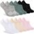 Heatuff Womens No Show Socks, Thin Cotton Invisible Low Cut Socks for Women with Anti-Slip Design 6/8 Pairs