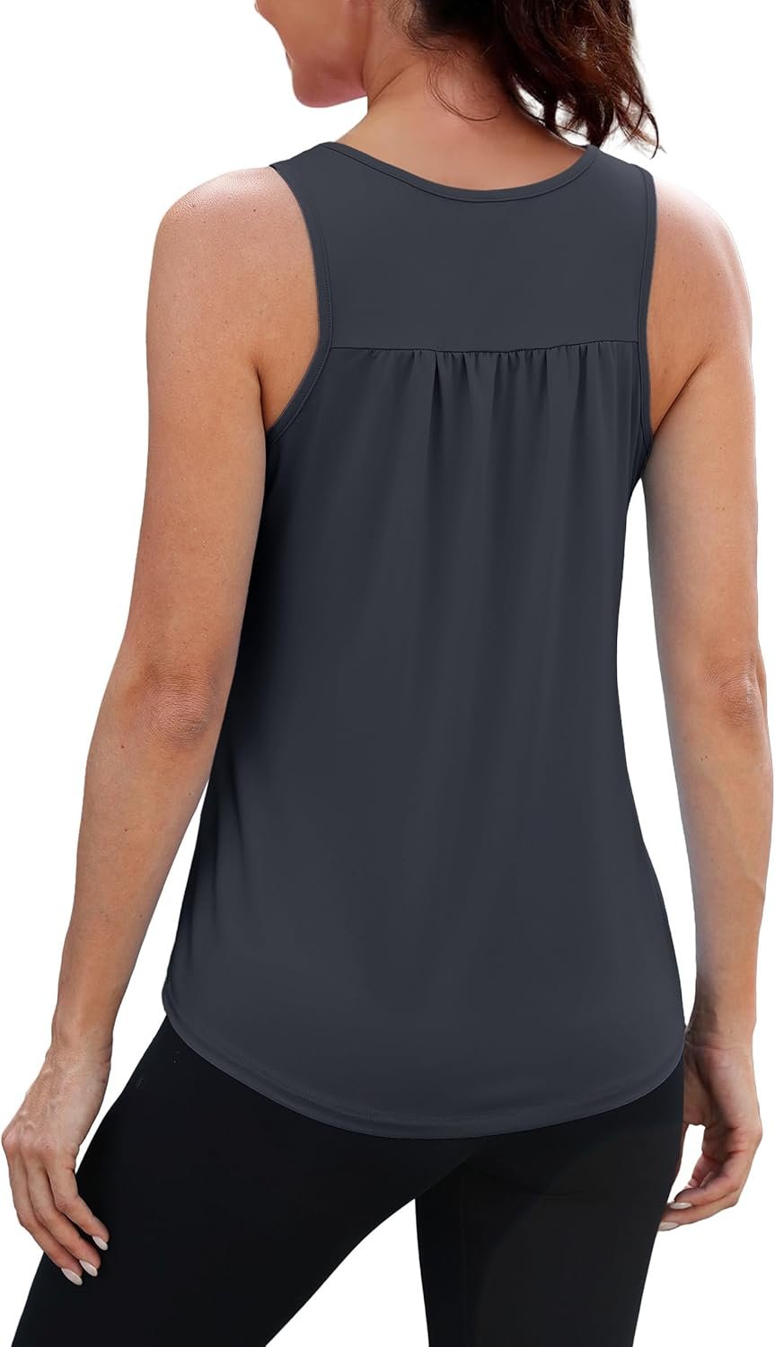 NIASHOT Workout Tank Tops for Women Racerback Loose Fit Yoga Top Sleeveless Gym Shirt Running Athletic Tanks Pack