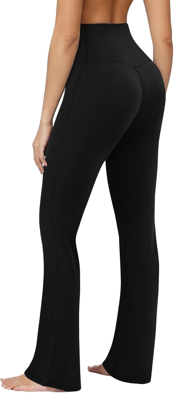 COPYLEAF Flare Leggings for Women High Waisted Seamless Yoga Pants Tummy Control Workout Gym Leggings Bootcut Pants