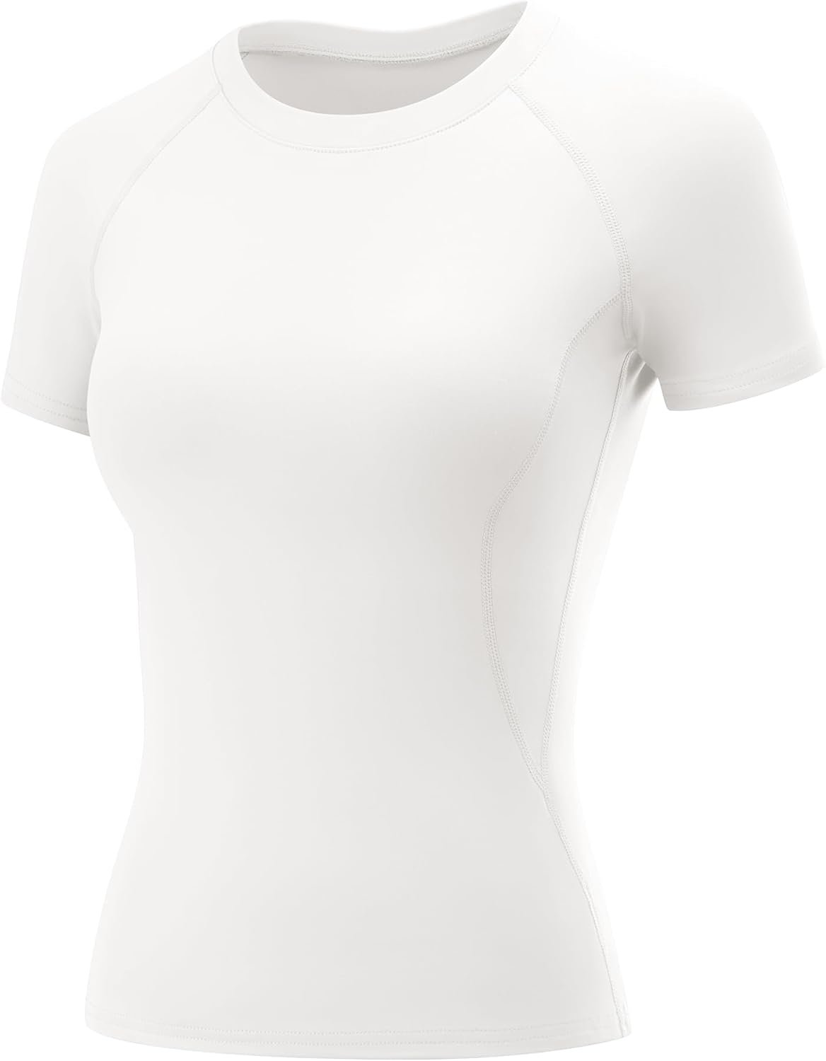 LOMON Womens Workout Tops Short Sleeve Raglan Athletic Shirts Yoga Gym Crewneck Quick Dry Tshirts