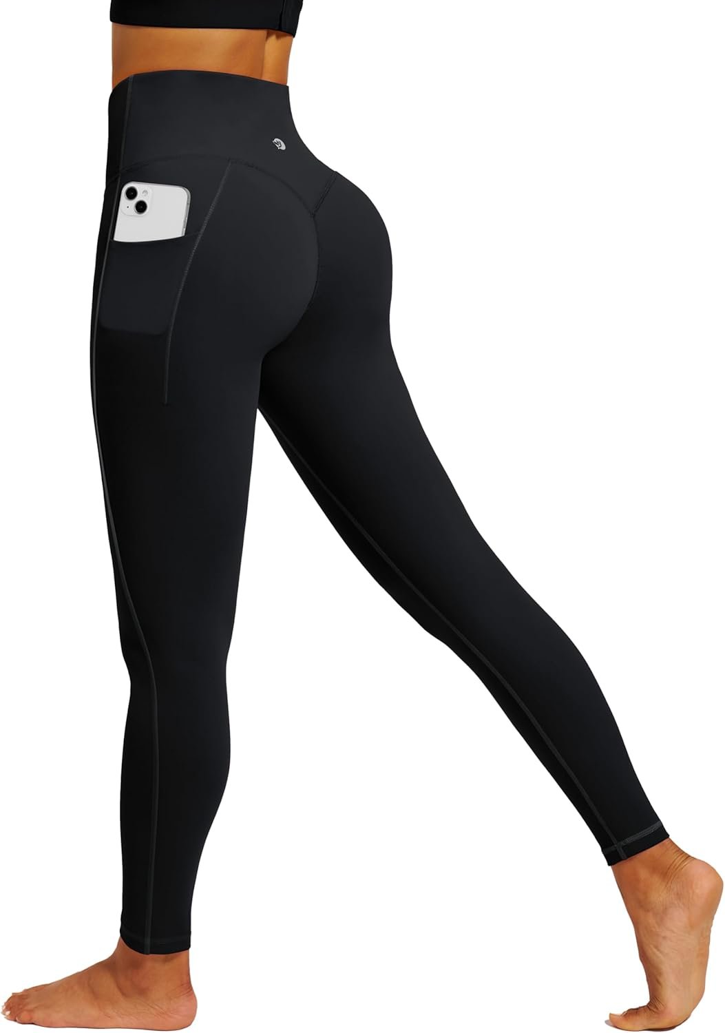 IUGA Womens Hidden Scrunch Butt Lifting Leggings Compression Gym Leggings with Pockets Booty Workout Yoga Pants Tummy Control