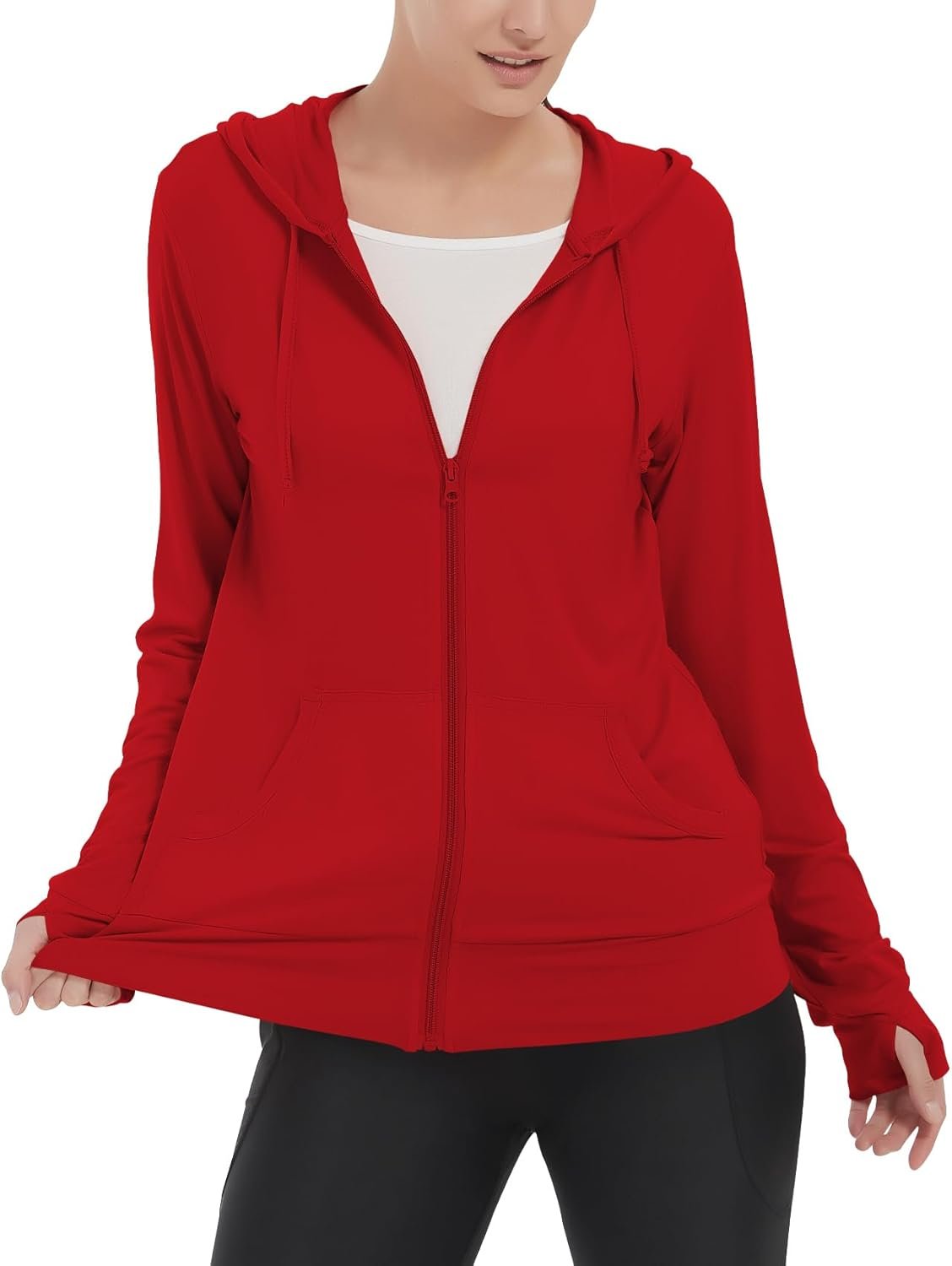 LETAOTAO Womens’ Lightweight Zip Up Hoodies Stretch Thin Summer Jackets For Women