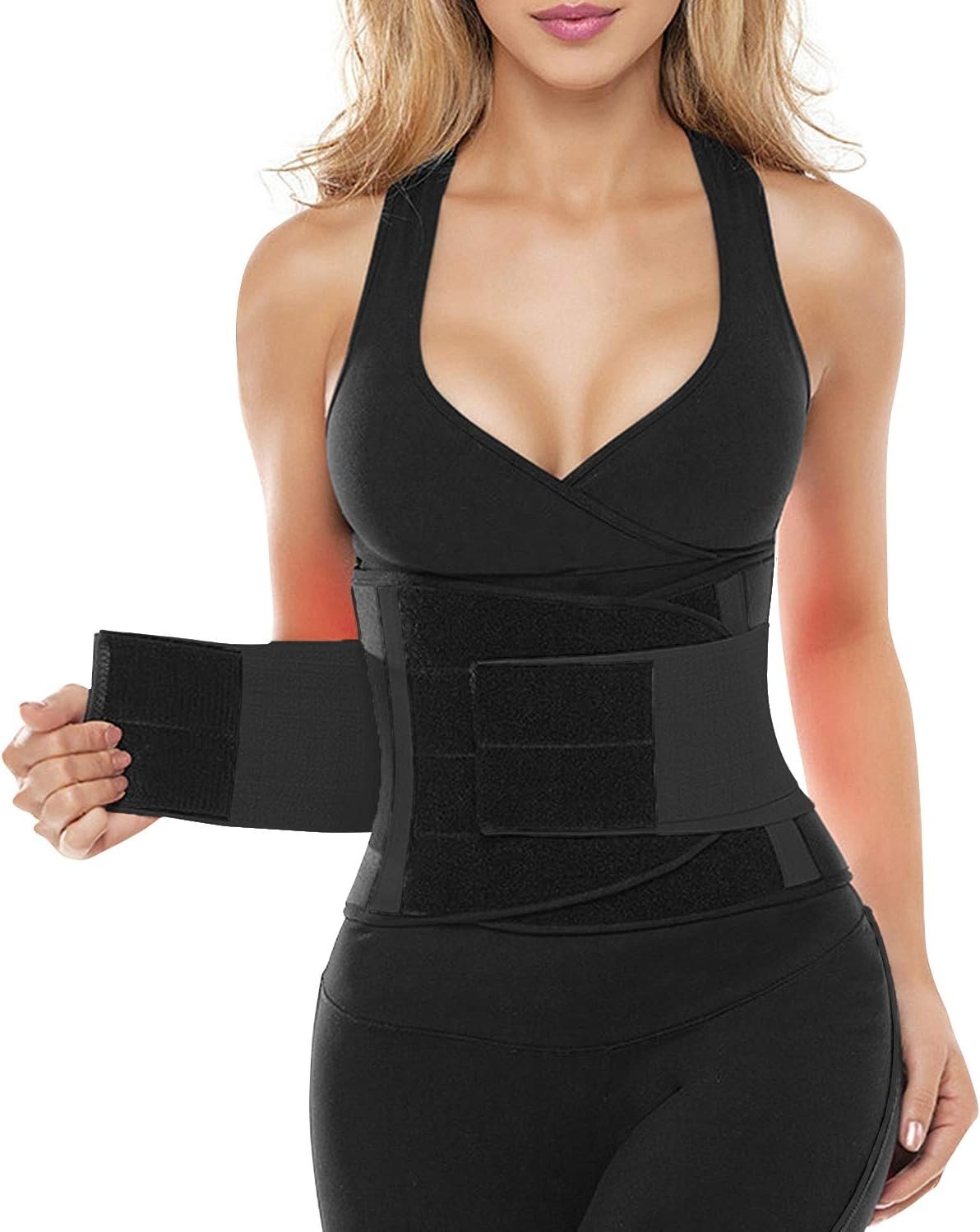 SHAPERX Waist Trainer for Women Tummy Control Waist Cincher Belt Workout Sweat Band Back Support Sport Girdle
