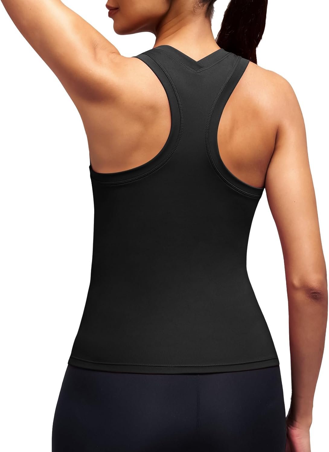 Alaroo Workout Tank Tops for Women Racerback Athletic Gym Clothes Womens Yoga Tight Fit Sleeveless Shirts Activewear
