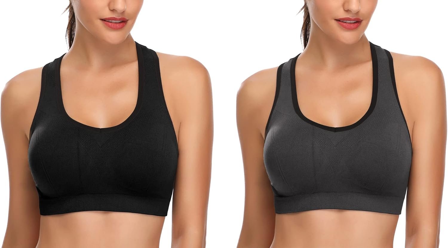 MIRITY Women Racerback Sports Bras – High Impact Workout Gym Activewear Bra