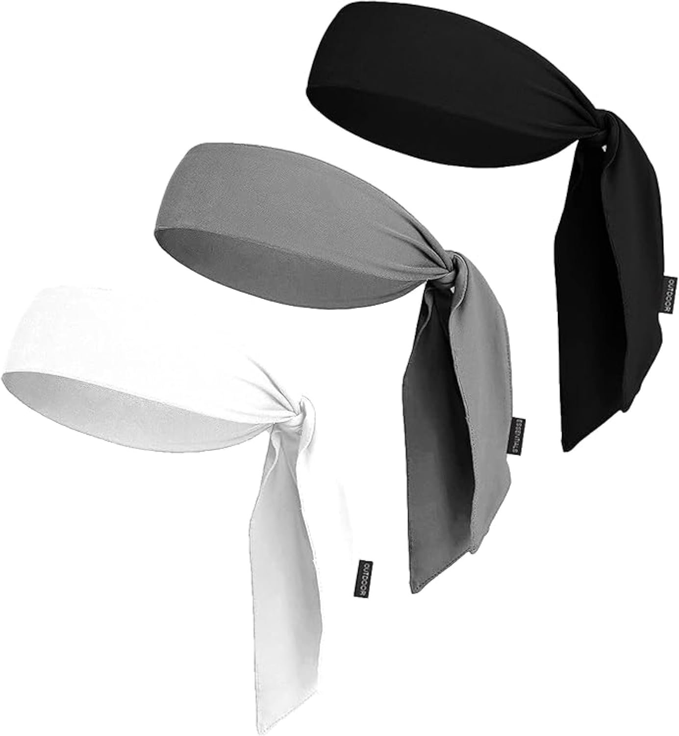 OutdoorEssentials Tie Headband – Sweat-Wicking Running Headband – Hair Control Head Tie – Ninja Costume Accessories