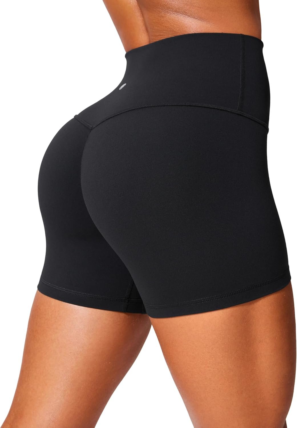 CRZ YOGA Secretsculpt Butterlift Biker Shorts 4″ – No Front Seam High Waisted Womens Workout Gym Booty Scrunch Butt