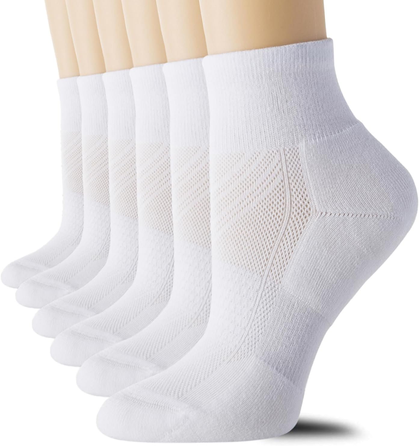 CS CELERSPORT 6 Pairs Women’s Running Ankle Socks Athletic Sport Socks Cushioned