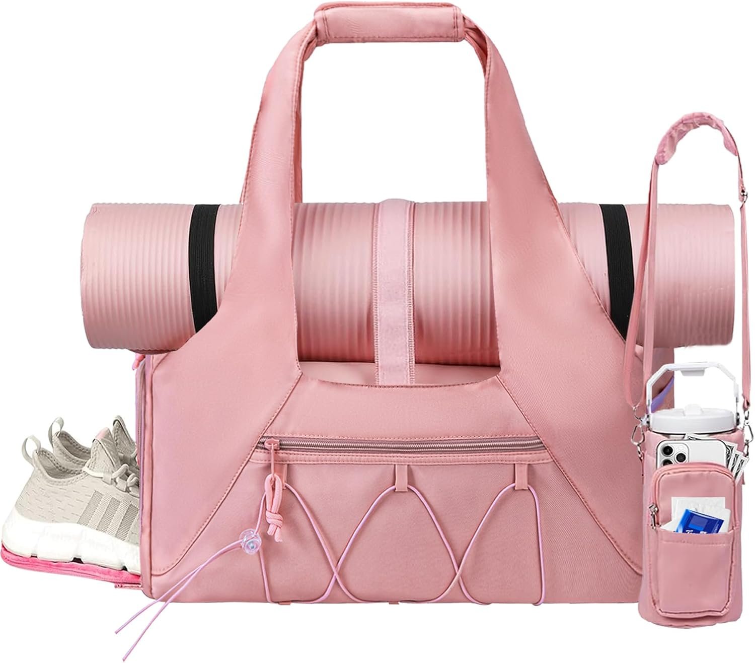 Gym Bag for Women & Men Duffle Bag with Shoes Compartment and Wet Compartment – Ideal for Travel, Gym, Sports, Duffel, Weekender, Dance