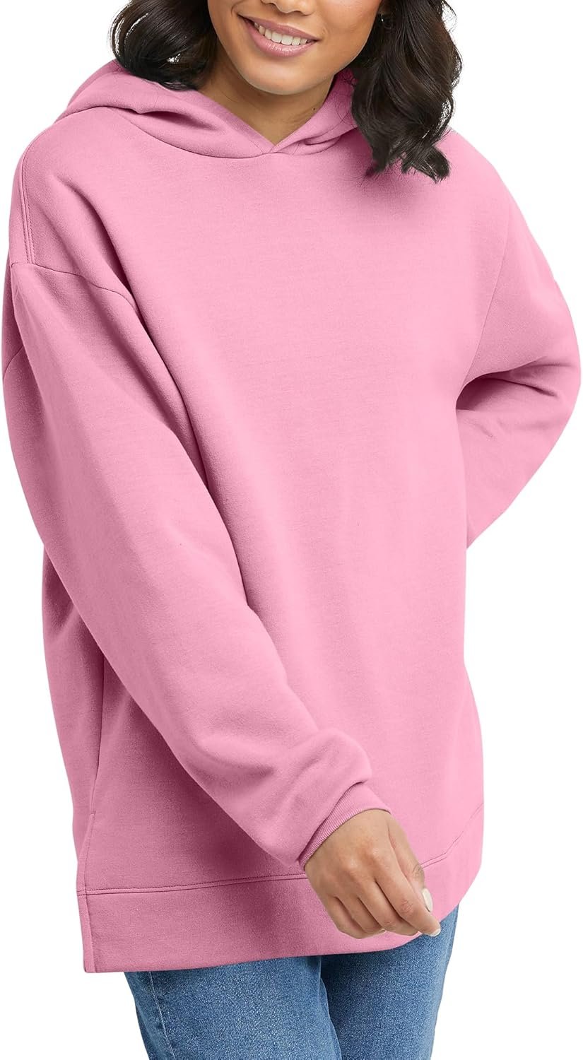 Hanes Women’s Ecosmart Fleece Hoodie, Midweight Sweatshirt for Women, Kanga Pocket