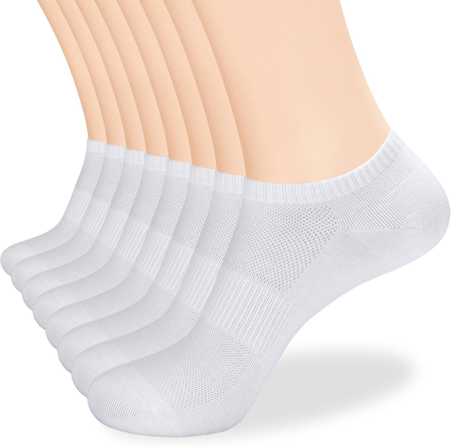 inhees 8/12Pairs Ankle Socks Women’s and Men Thin Athletic Running Cotton Low Cut No Show Socks