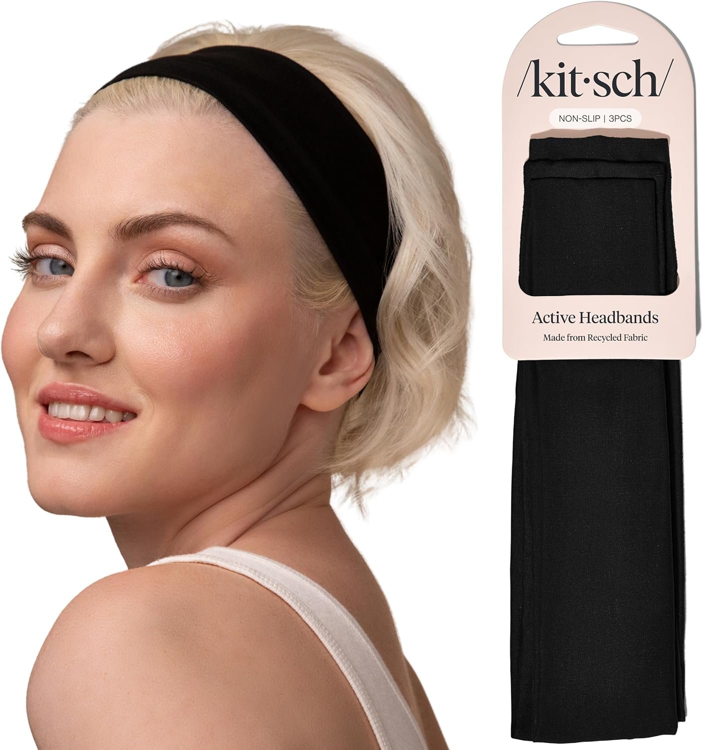 Kitsch Headbands for Women Non Slip – Running Headbands for Girls, Ideal for Working Out, Yoga, Gym, or Lounging