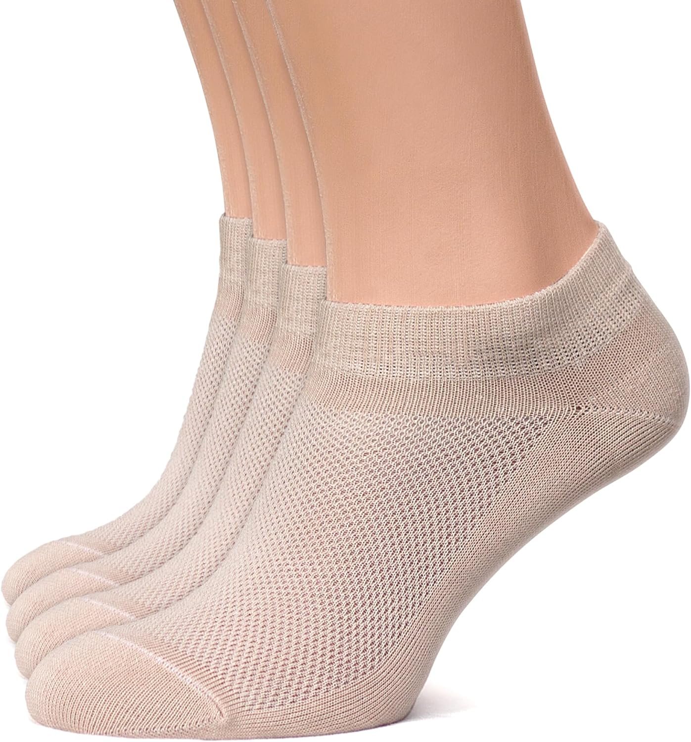 Duna Ankle Socks for Womens – Ultra Thin Breathable Cotton Sport Socks – Athletic, Running, Low Cut, No Show (4 and 6 pairs)