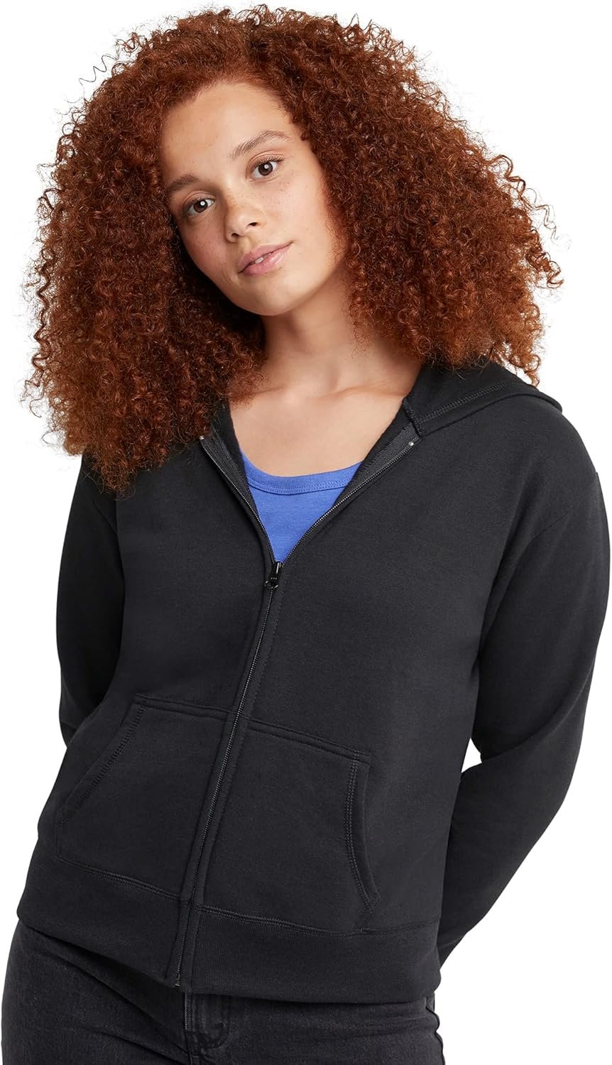 Hanes Women’s EcoSmart Full-Zip Hoodie Sweatshirt