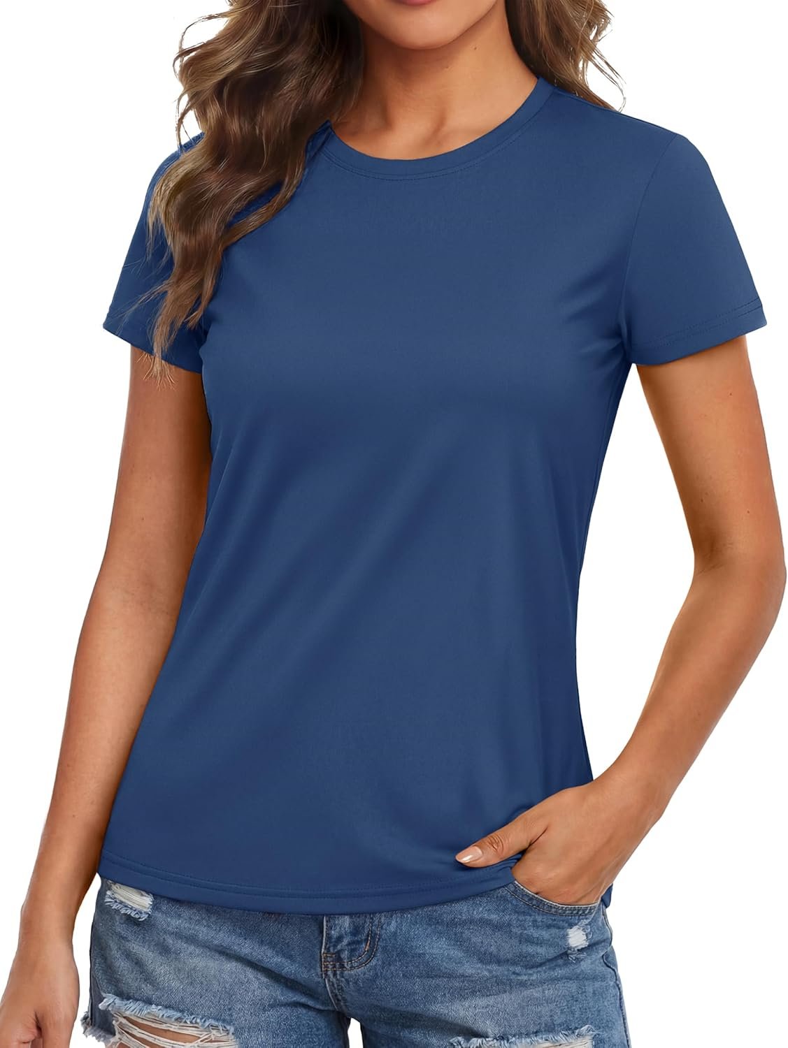 MAGCOMSEN Women’s Workout Tops Short Sleeve Shirts UPF 50+ Quick Dry Athletic Sun Protection Rash Guard for Women