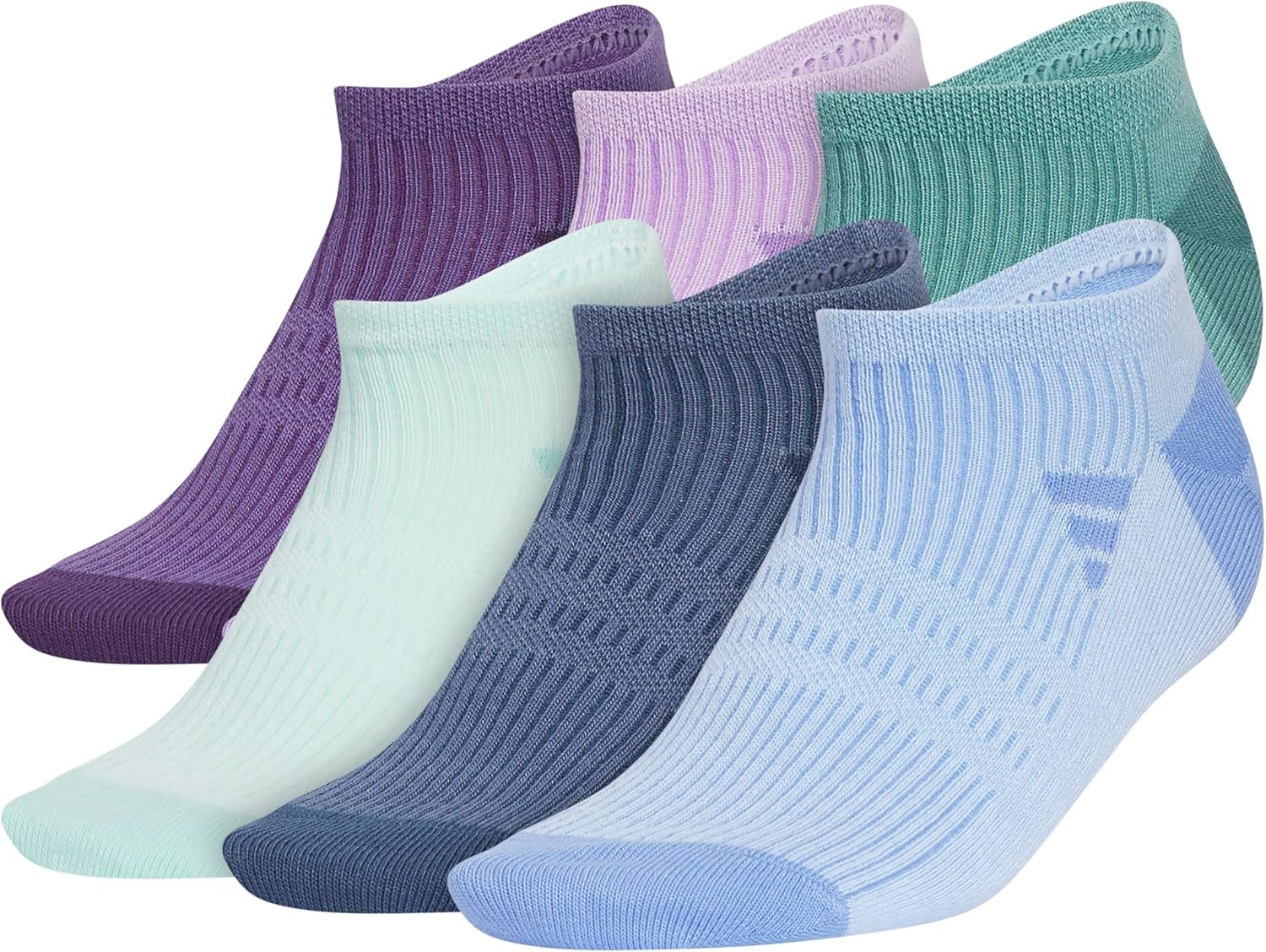 adidas womens Superlite No Show Socks (6-pair Pack) Low Profile Below Ankle
