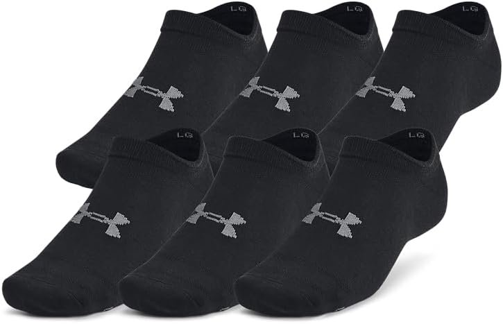 Under Armour Unisex Adult Essential No Show Socks (6-Pairs)