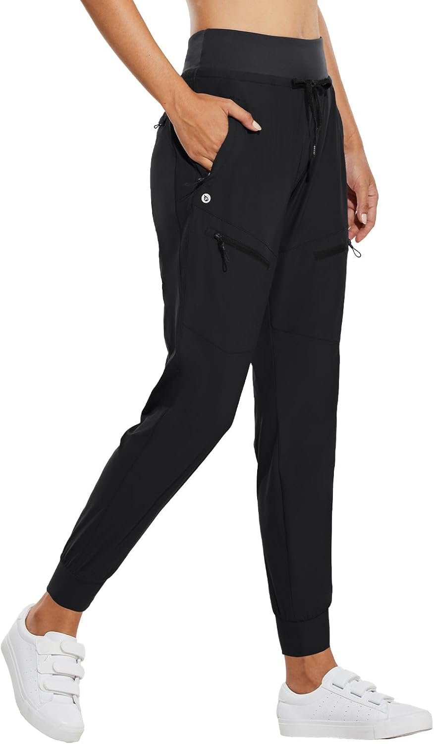 baleaf Womens Hiking Pants Lightweight Quick Dry Joggers High Waist 5 Zipper Pockets Travel Athletic UPF50+