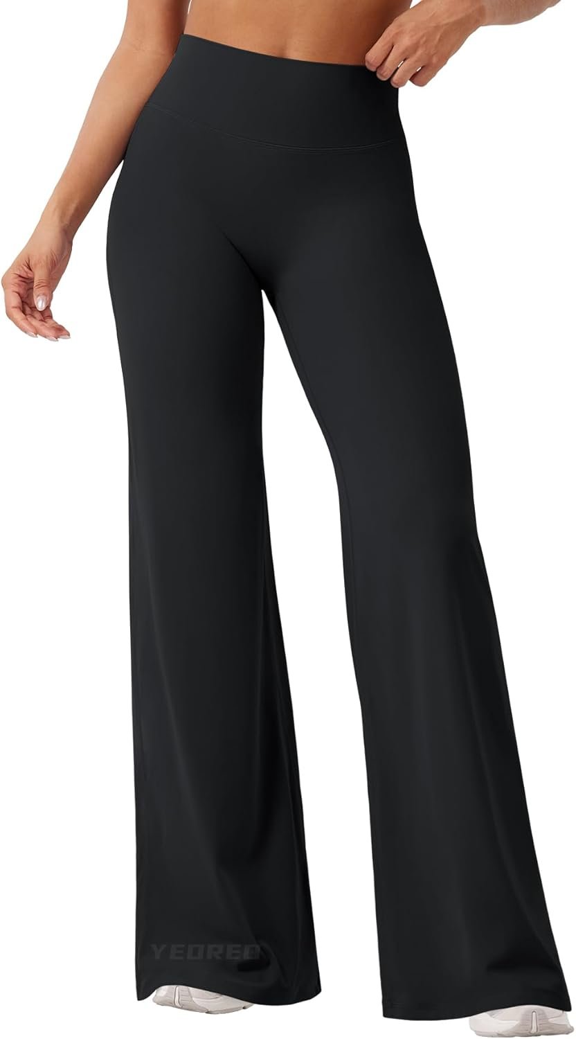 YEOREO Workout Leggings Womens No Front Seam Straight Leggings 29″/ 31.5″/ 33″/ 35″ High Waist Buttery Eddiy Gym Yoga Pants