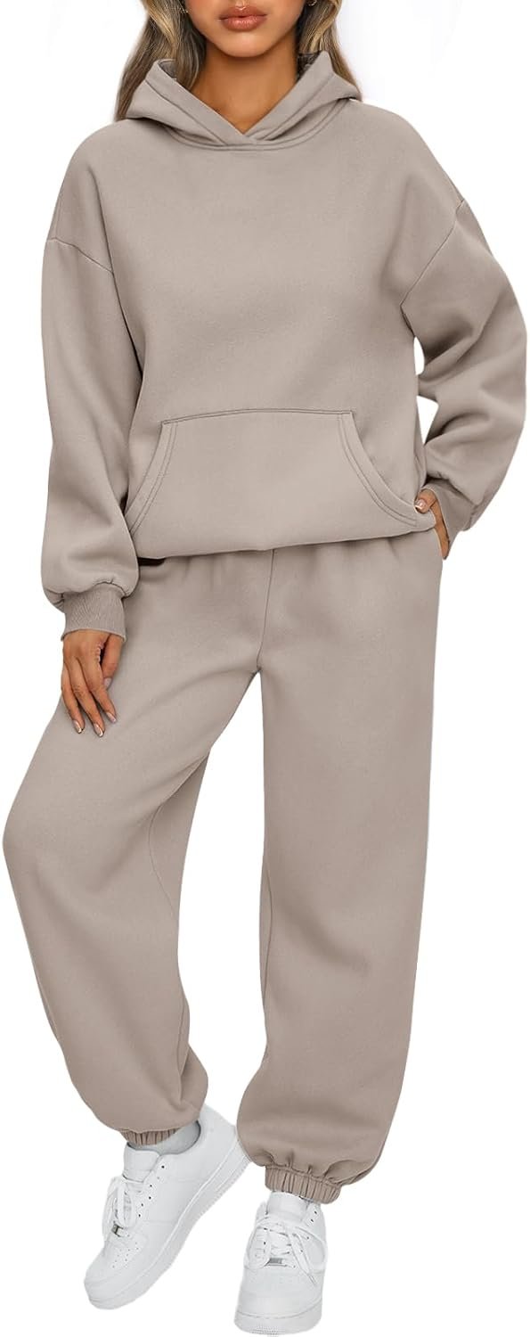 AUTOMET Womens 2 Piece Outfits Lounge Hoodie Sweatsuit Sets Plus Size Fall Fashion Clothes Airport Travel Pants Tracksuits