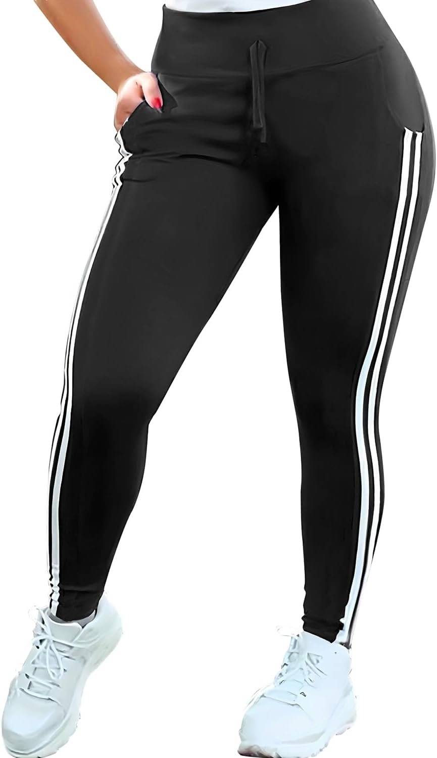 PINSV Women’s Joggers Pants Running Sweatpants Athletic Workout Yoga Leggings with Pockets