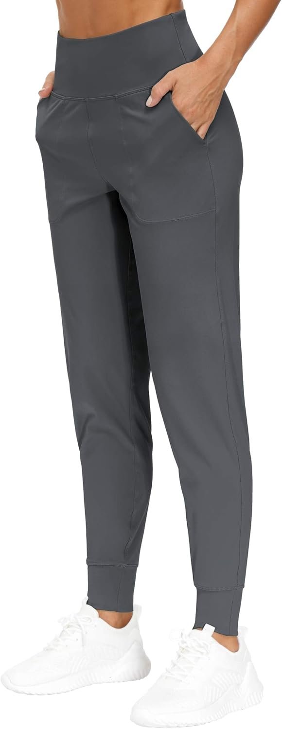 THE GYM PEOPLE Women’s Joggers Pants Lightweight Athletic Leggings Tapered Lounge Pants for Workout, Yoga, Running