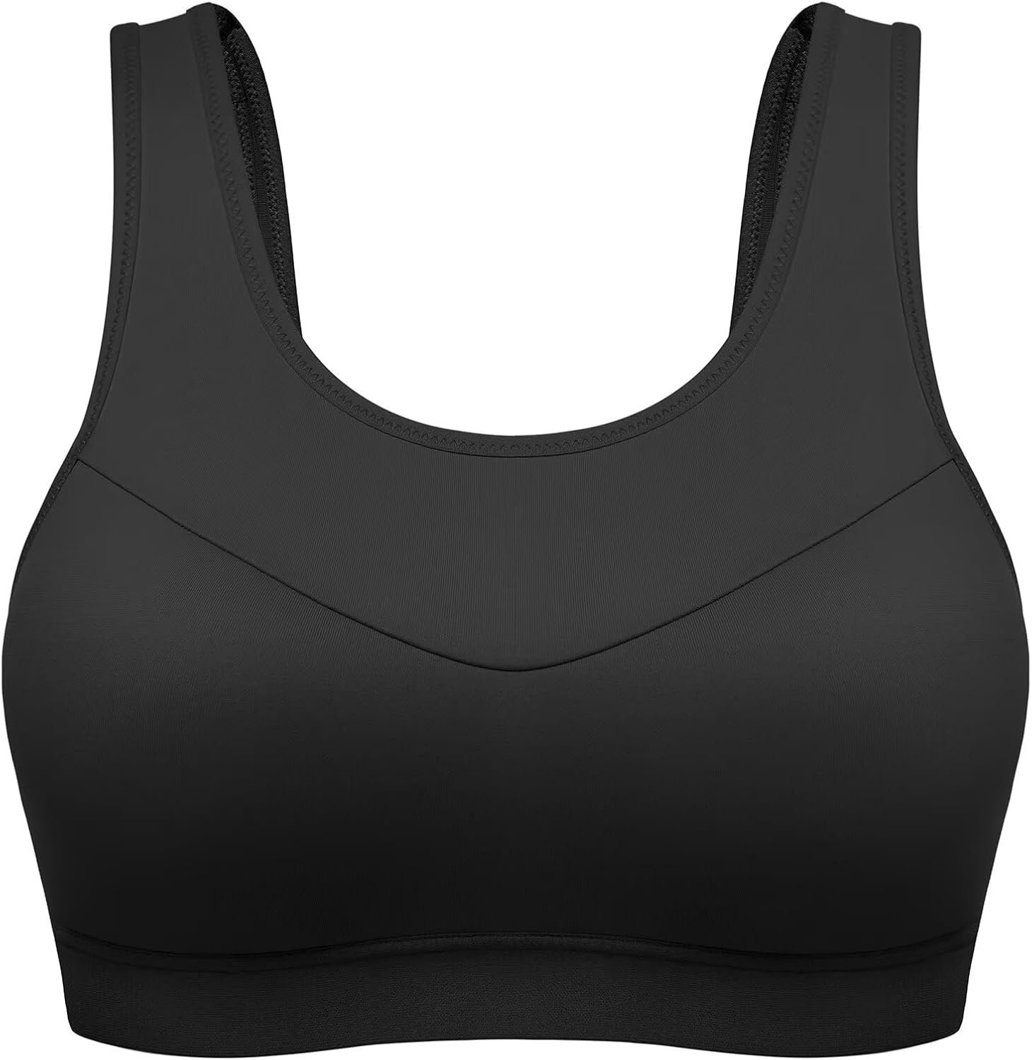 Wingslove High Impact Sports Bra for Women Seamless Wireless Racerback Running Bra with Molded Cups No Bounce