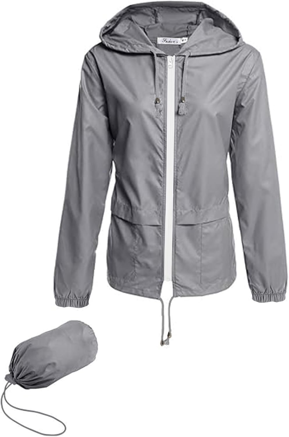 Hount Women’s Lightweight Hooded Raincoat Waterproof Packable Active Outdoor Rain Jacket (S-3XL)
