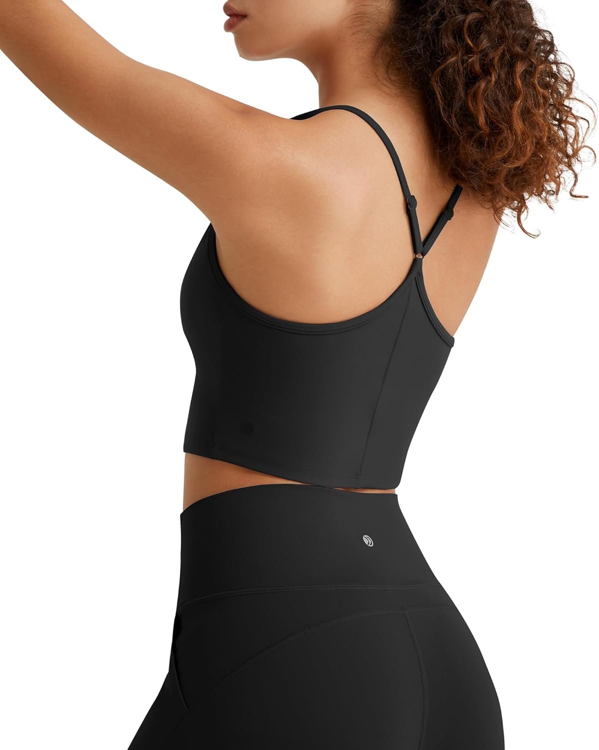 G4Free BareFeel Women’s Sports Bra Padded Square Neck Adjustable Spaghetti Straps Y Back Gym Casual Yoga