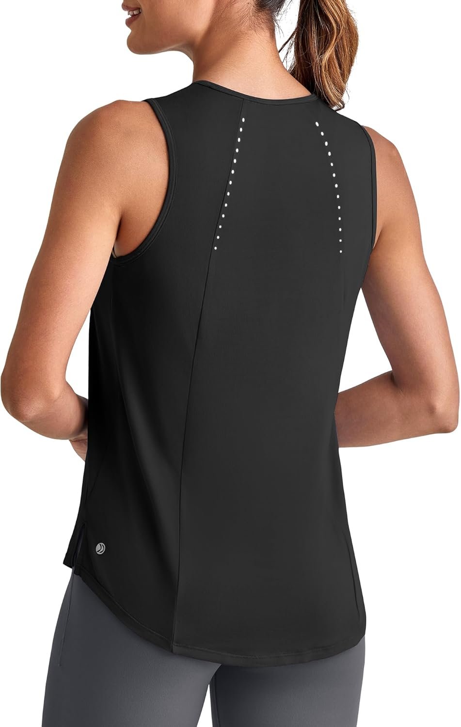 G4Free Lightweight Workout Tank Tops for Women High Neck Athletic Long Tanks Sleeveless Summer Running Gym Shirts