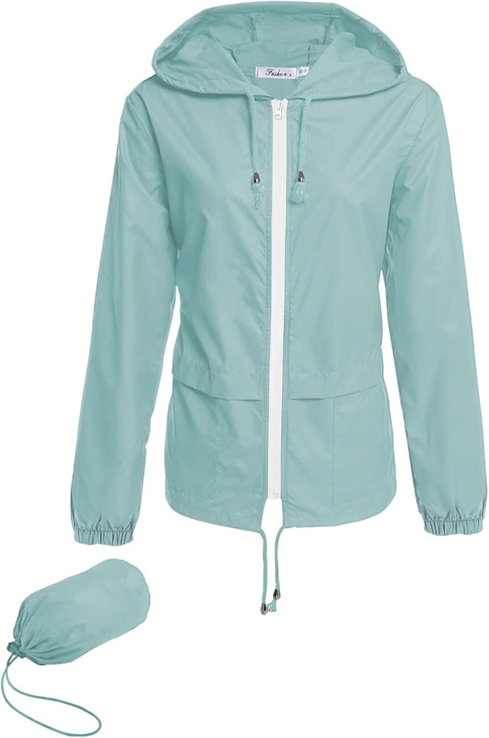 Hount Women’s Lightweight Hooded Raincoat Waterproof Packable Active Outdoor Rain Jacket (S-3XL)