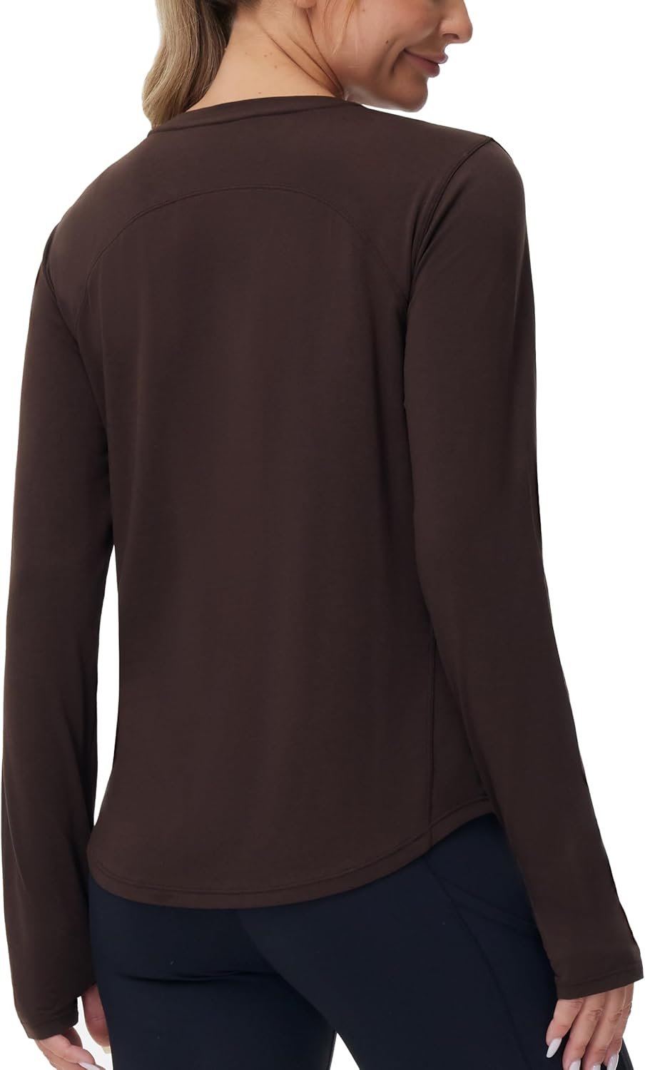 THE GYM PEOPLE Women’s Long Sleeve Workout Shirts Athletic Crewneck Hiking Tops with Thumb Hole