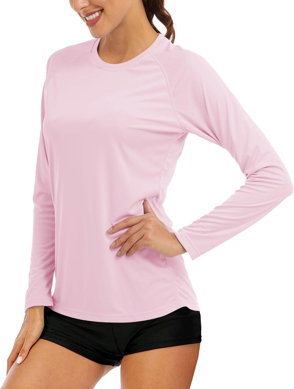 MAGCOMSEN Women’s Long Sleeve Shirts UPF 50+ Sun Protection Shirts for Hiking Fishing Workout Rash Guard