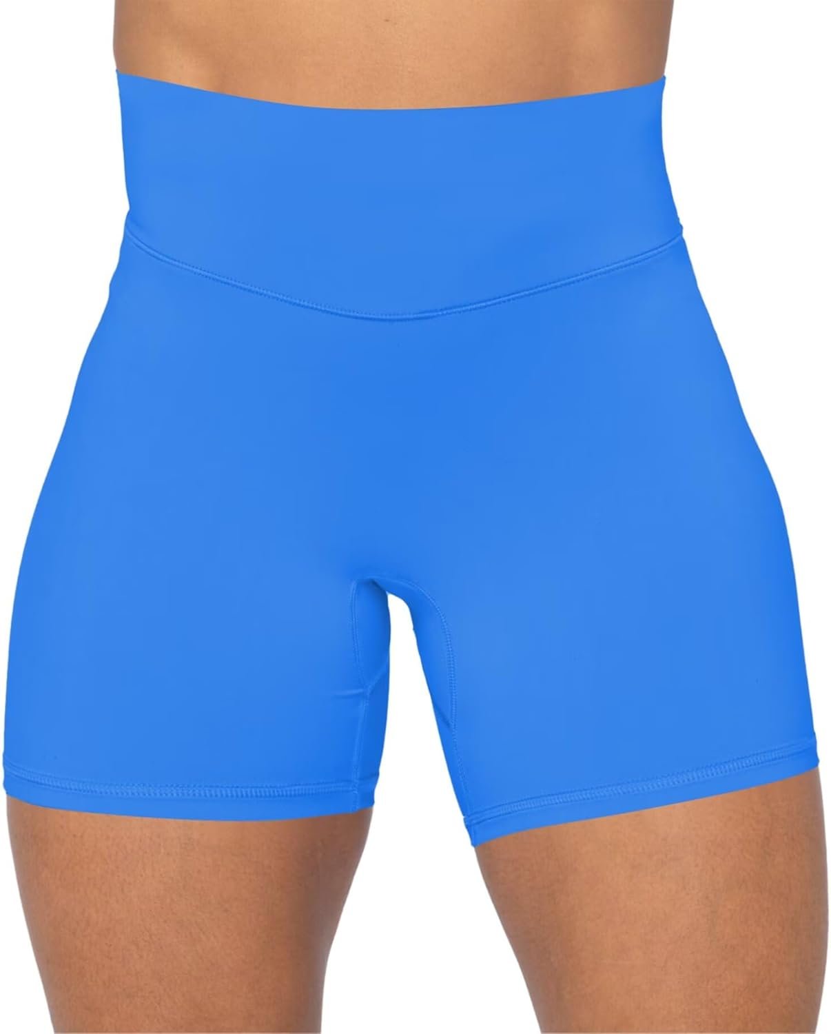 Sunzel No Front Seam High Waist Biker Shorts for Women, Squat Proof Yoga Workout Gym Bike Shorts