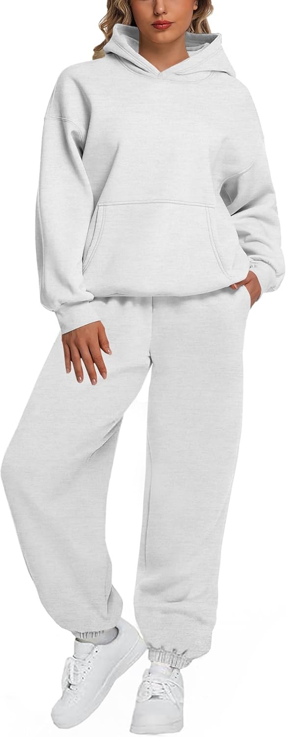 Kottke Womens 2 Piece Outfits Lounge Hoodie Sweatsuit Sets Plus Fall Fashion Clothes Pants Tracksuits