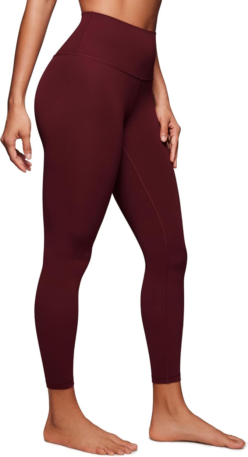 CRZ YOGA Women Naked Feeling Yoga Pants 25 Inches – 7/8 High Waisted Workout Leggings