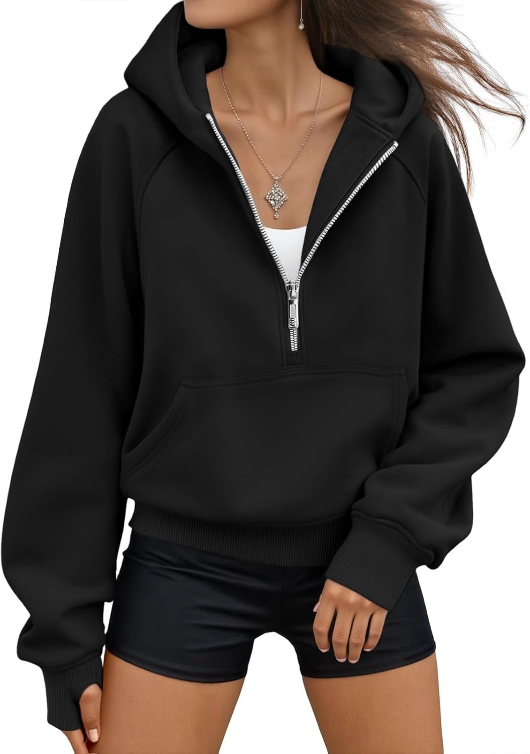 AUTOMET Womens Hoodies Fleece Fall Fashion Outfits Workout Sweatshirts Y2k Winter Zip Up Jackets Oversized Tops Clothes 2026