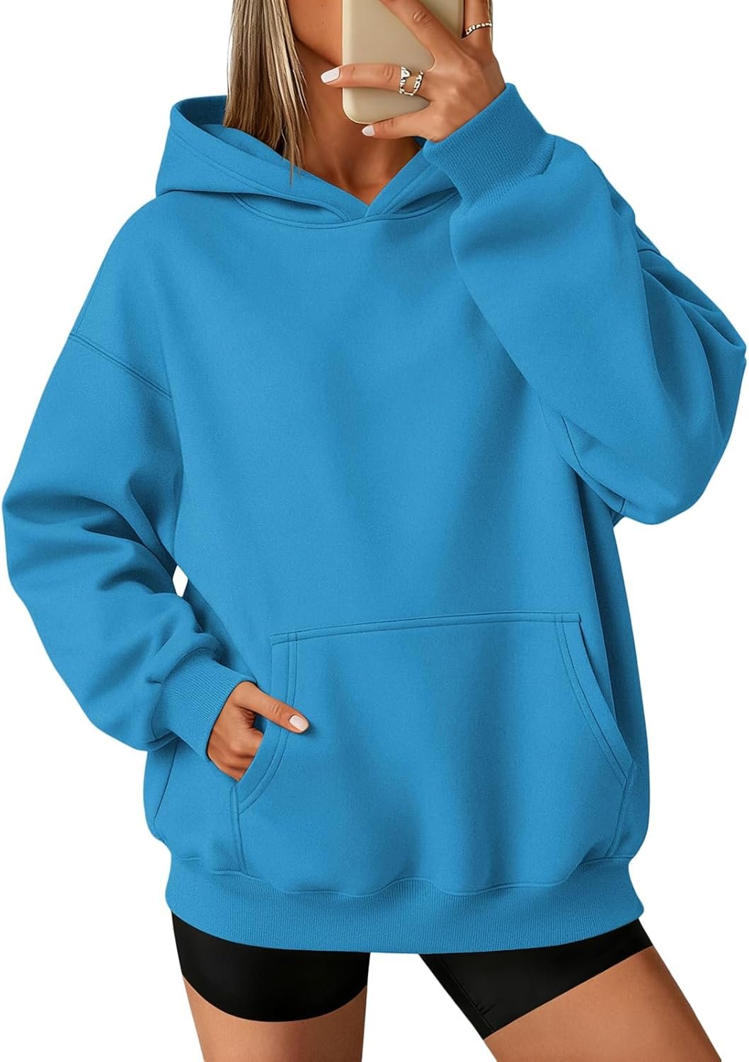 ATHMILE Womens Oversized Hoodies Fleece Sweatshirts Long Sleeve Sweaters Pullover Fall Clothes with Pocket