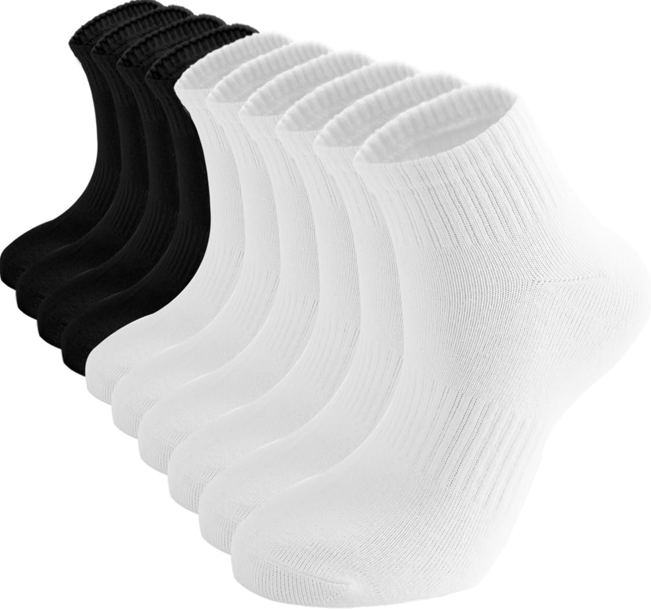 ACCFOD Womens Ankle Socks Thin Cotton Gym Athletic Mini Crew Socks 5 Pairs