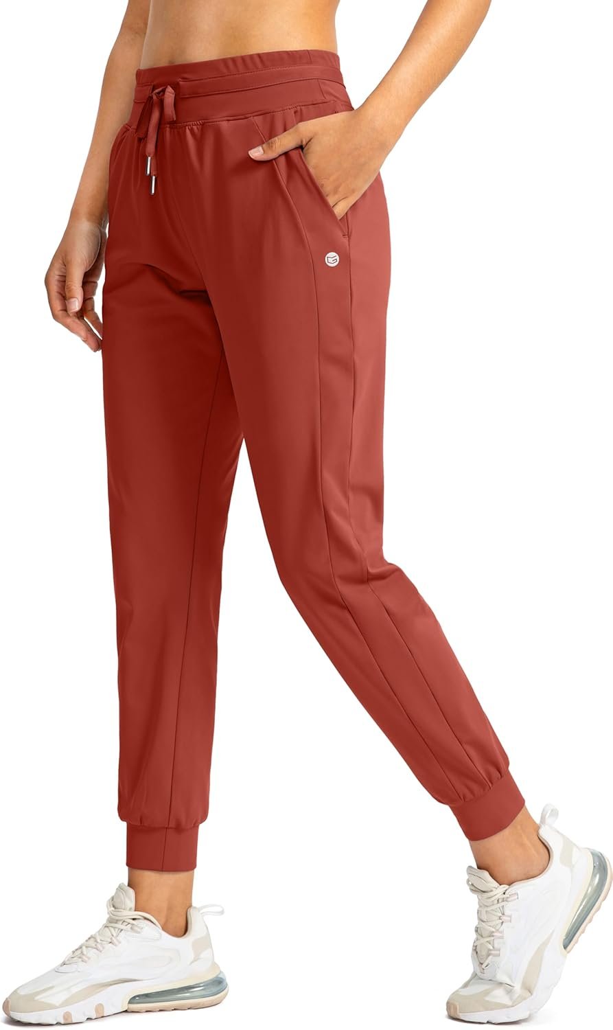 G Gradual Women’s Joggers Pants with Zipper Pockets High Waisted Athletic Tapered Sweatpants for Women Workout Lounge