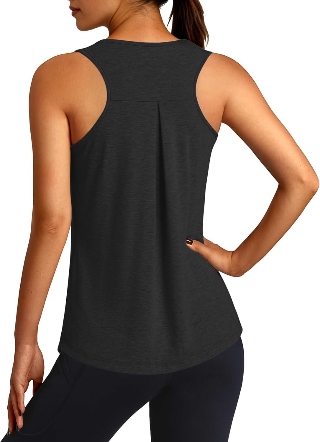 Workout Tank Tops for Women Racerback Sleeveless Yoga Top Loose Fit Gym Shirt Running Athletic Tanks S-2XL