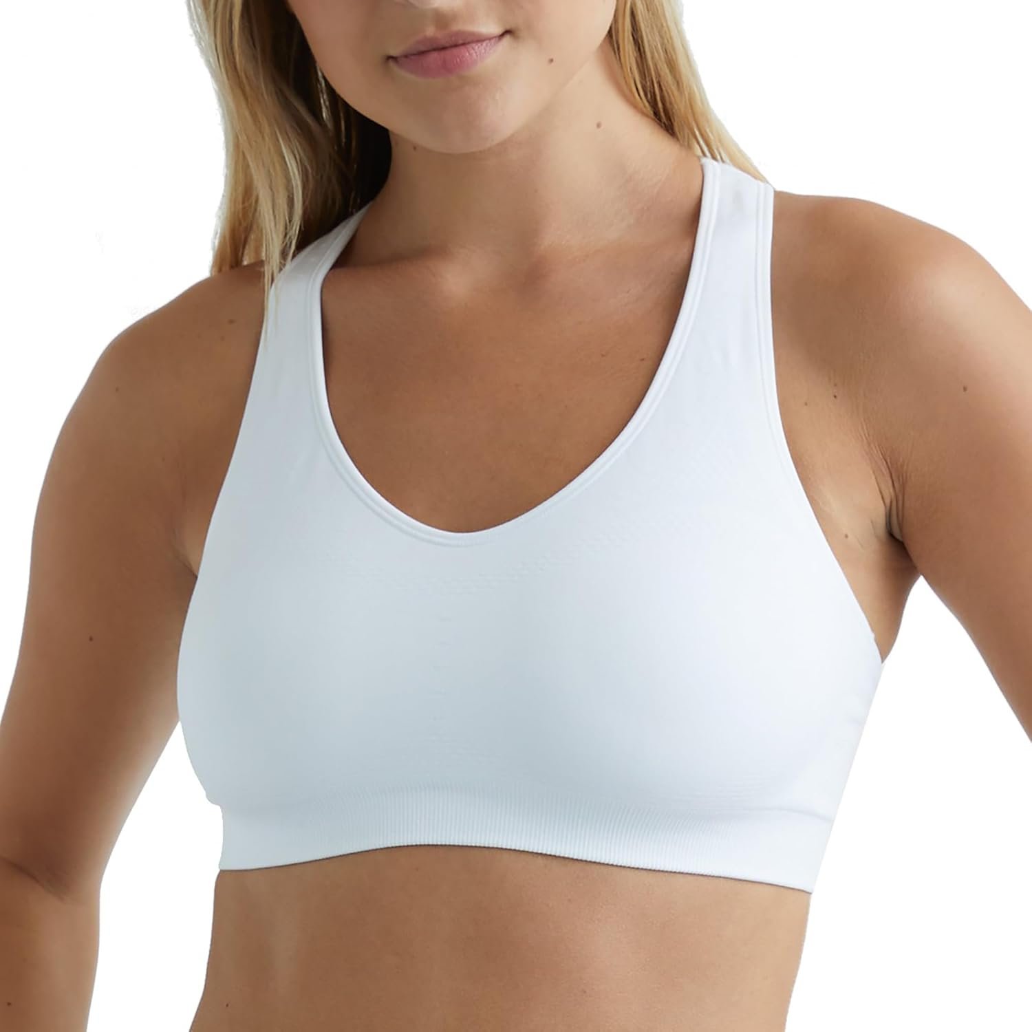 Hanes Women’s Seamless Racerback Sports Bra