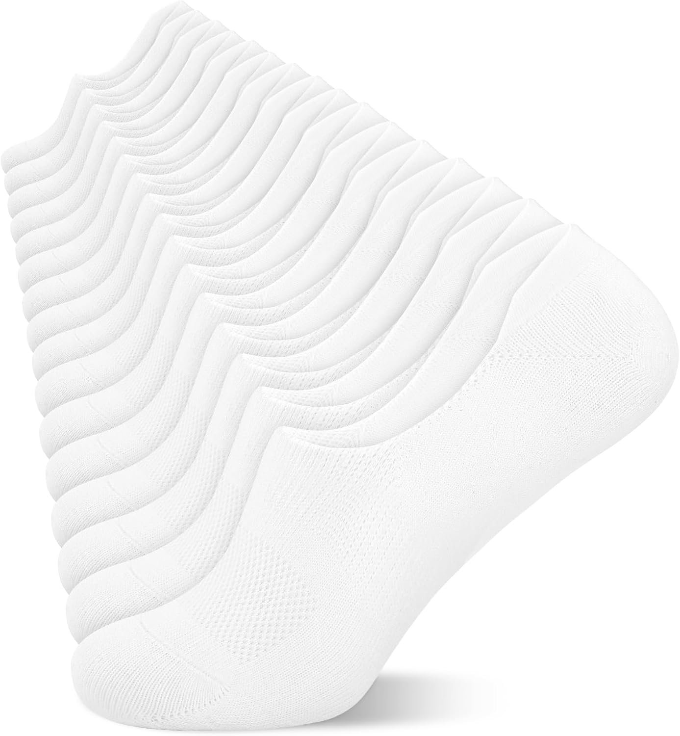 wernies No Show Socks for Women – 8 Pairs Low Cut Non Slip Invisible Casual Liner Ankle Socks