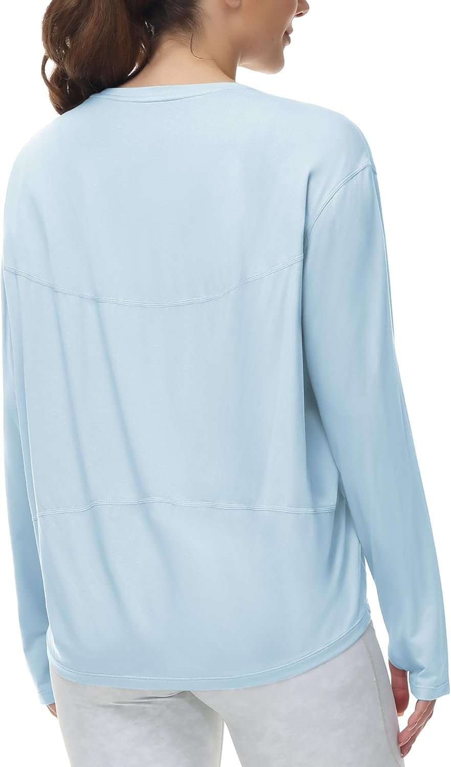 THE GYM PEOPLE Women’s Long Sleeve Workout Shirts Back Loose Fit Running Tee Tops with Thumb Hole