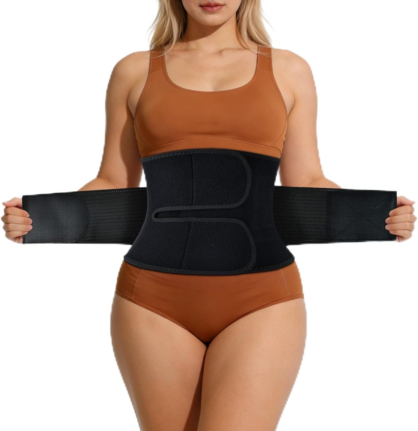 Lisacool Sweat Band Waist Trainer for Women,Sweat Band for Stomach Weight Loss,Exercise Waist Bands for Women Belly Fat