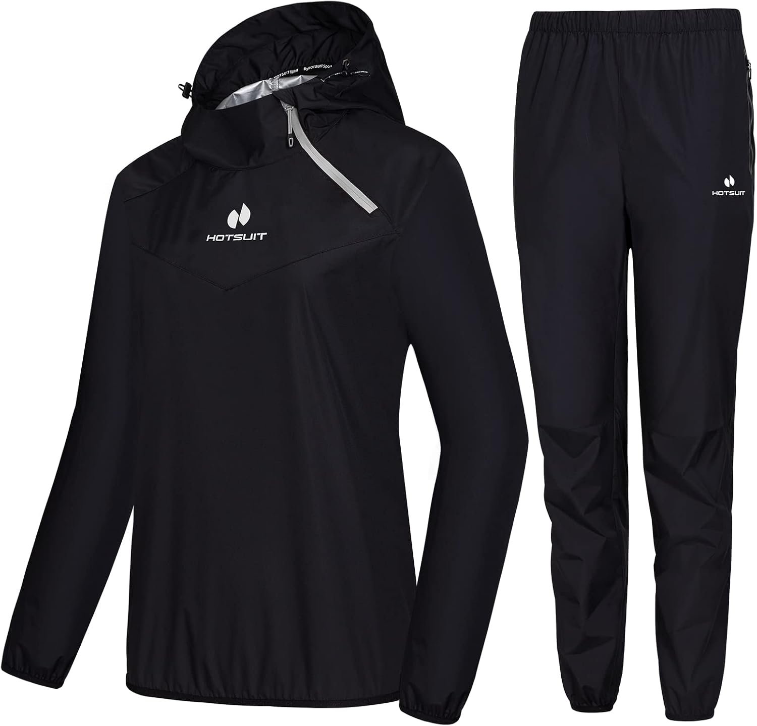 HOTSUIT Sauna Suit for Women Anti Rip Sweat Suit for Weight Loss Odorless Sauna Jacket Pant for Workout Gym